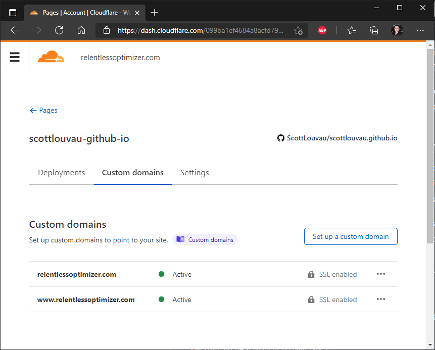 CloudFlare Pages Configuration